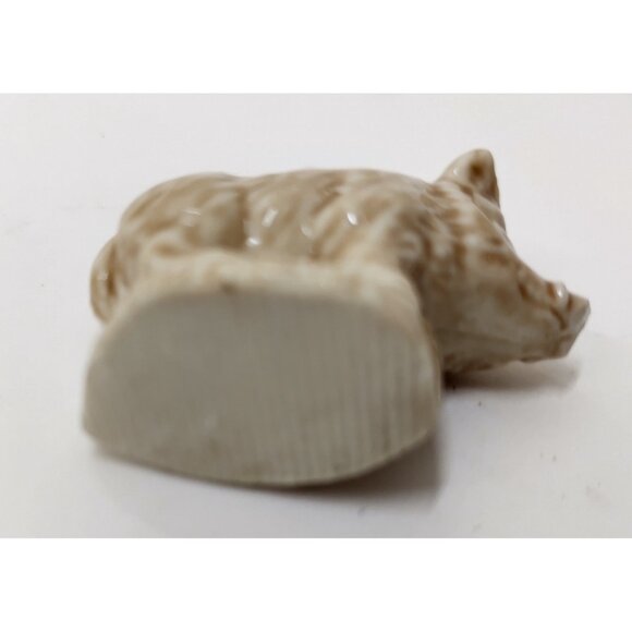 Wade Whimsies Warthog Mini Figurine England Vintage Ceramic Animal - Picture 2 of 2
